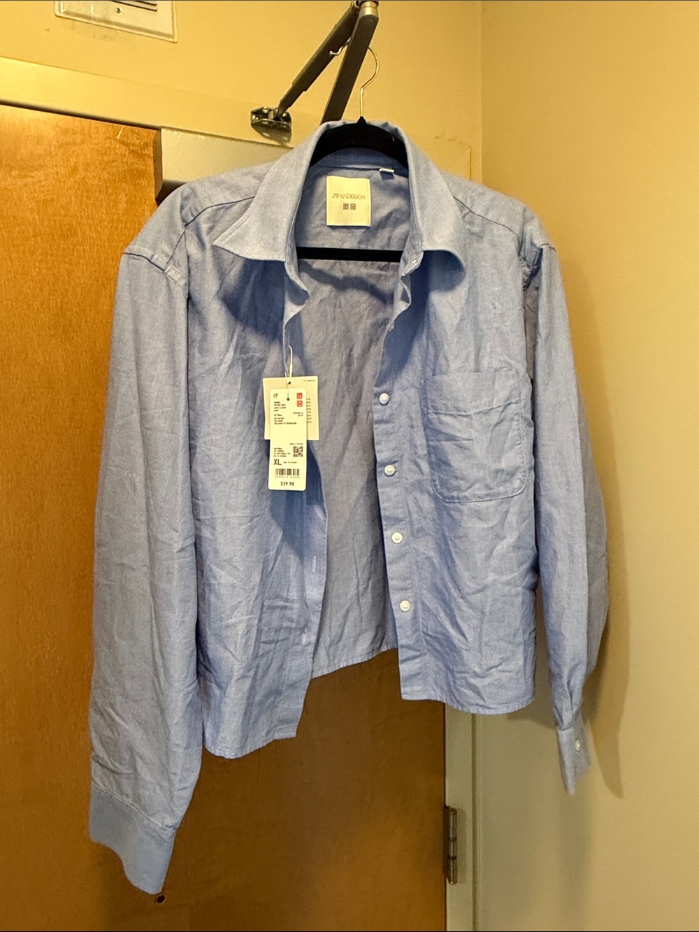 JW ANDERSON Pale Blue Lightweight Shirt Jacket
